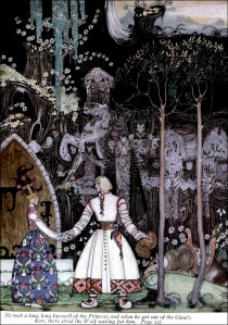 Art by Kay Nielsen (1914) from the book, EAST OF THE SUN AND WEST OF THE MOON.