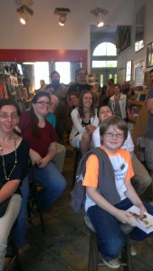 Look, it's my whole fandom! This was a picture I took at my reading at Avid Bookshop.